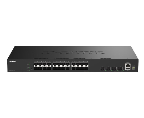 D-LINK SWITCH 28-PORT GIGABIT SFP STACKABLE SMART MANAGED SWITCH WITH 4 X 10G SFP+ PORTS